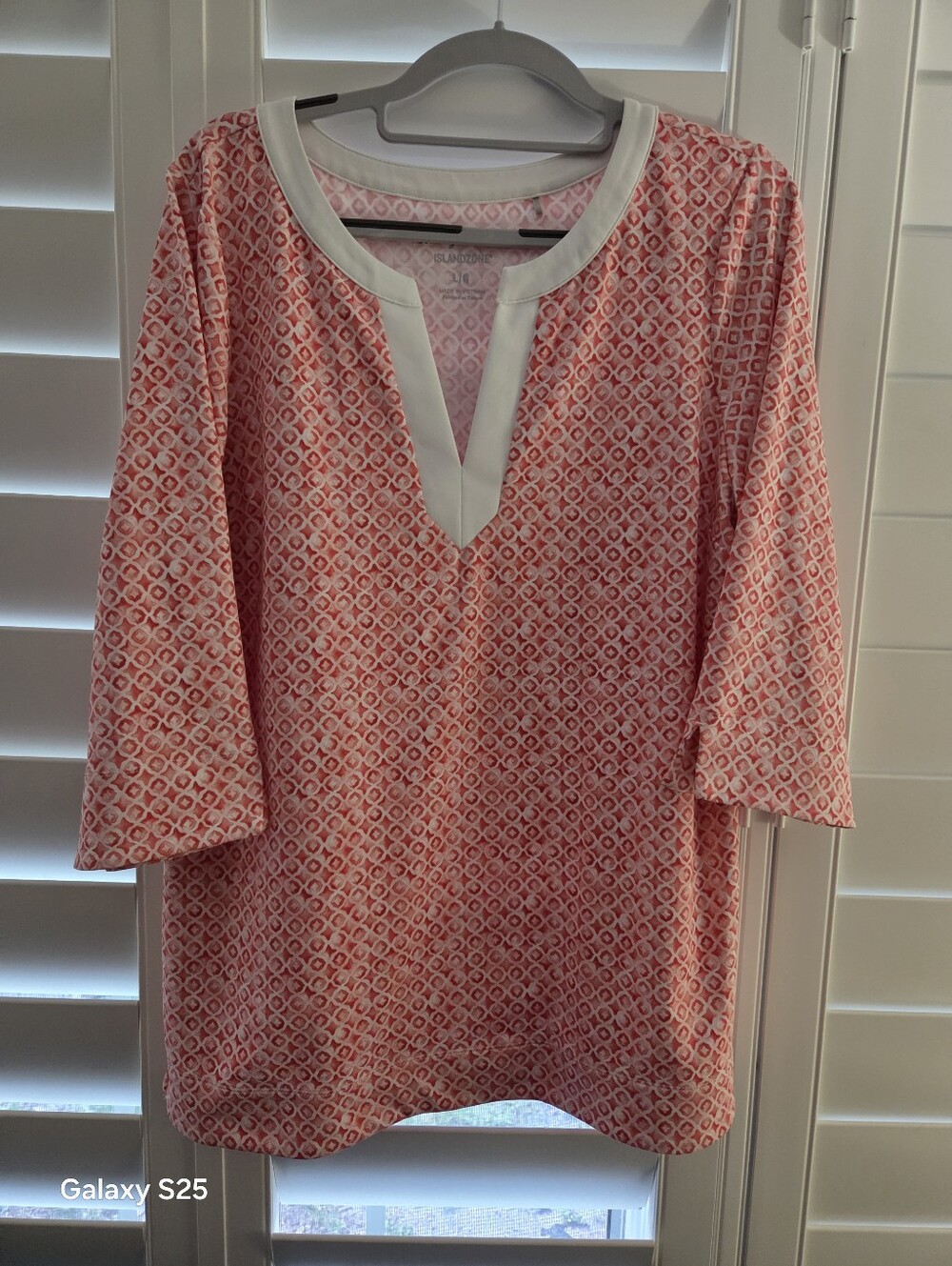 Tommy Bahama Aubrey Tile ISLANDZONE Tunic Size Lg